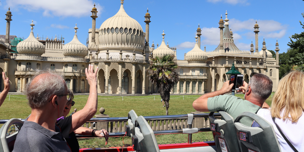 Royal Pavilion from open top bus