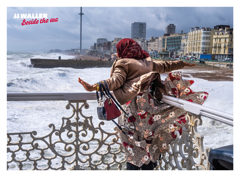 Person standing in the wind