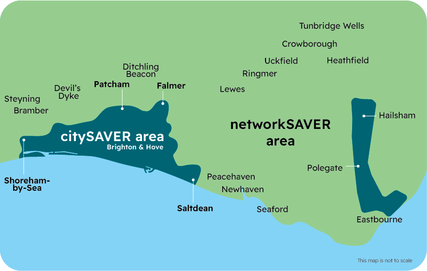 SAVER zone map