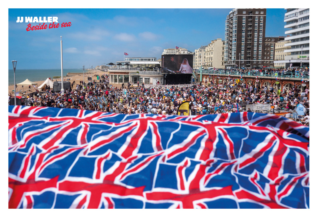 flags on the beach