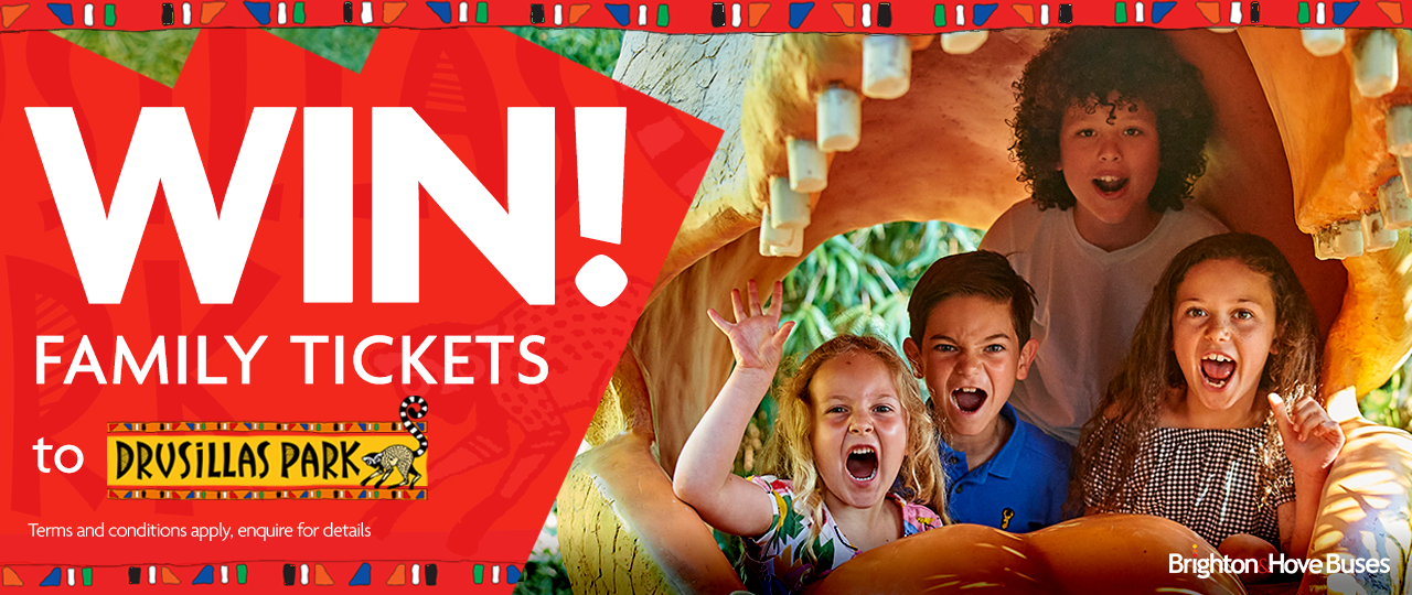 WIN Family Tickets to Drusillas Park! - Brighton & Hove Buses