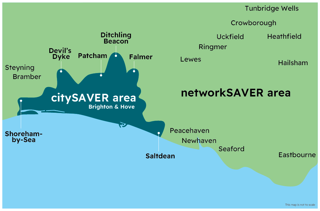 SAVER area map
