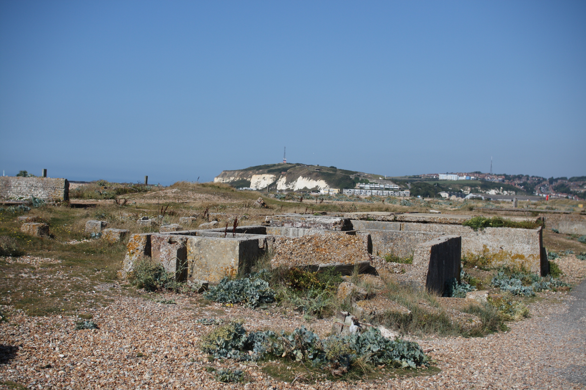 Stone blocks in a field